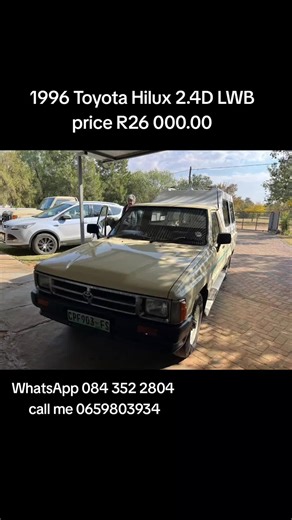 • 1996 Toyota Hilux 2.4D LWB • Full Service History • Spare keys