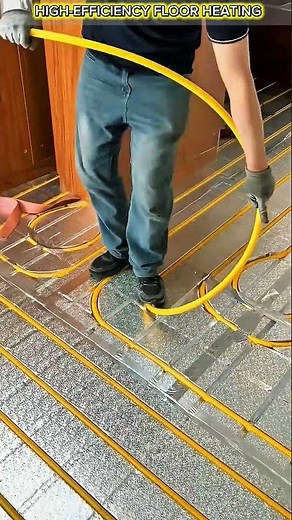 Professional Hydronic Radiant Floor Heating Installation.