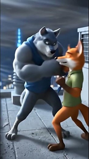 🏢🦊🐺 Nick vs Wolf! Epic Rooftop Fight in Zootopia 😱🔥