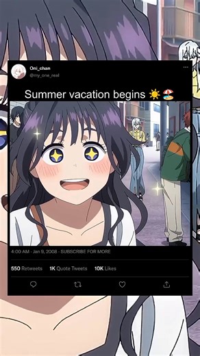 69K views · 3.3K reactions | Summer vacation begins ☀️️ • Anime - The Fragrant Flower Blooms with Dignity✨ ( Like & Sub for more content ) 欄 #TheFragrantFlowerBloomsWithDignity #WaguriSan #Rentaro #SummerVacation #CuteAnimeMoment #AnimeRomance #HeartwarmingAnime #AnimeShorts #YouTubeShorts #AnimeVibes #FriendsTrip #BeachAnime #Kawaii #LoveInAnime #ViralShorts | Oni Chan⋆⟡ | Facebook
