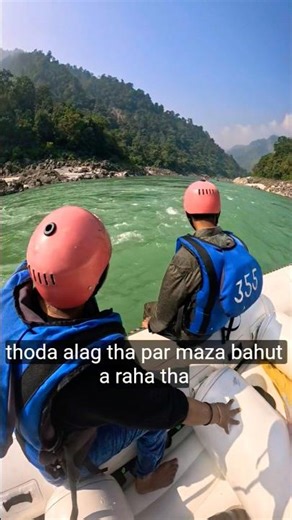 river rafting experience #uttarakhand 😊💦🚣....😜🤟