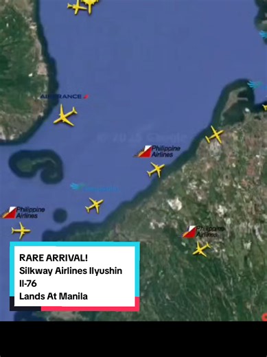 Rare Silkway Airlines Ilyushin Il-76 Lands in Manila