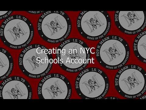 NYC Schools account setup
