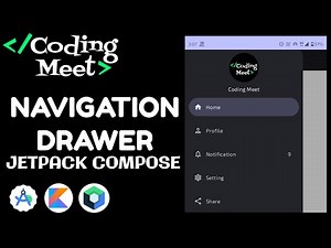 How to Create a Navigation Drawer With Jetpack Compose | Android Studio Tutorial
