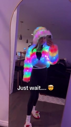 Long Faux Fur LED Coat- Programmable Light-up Rave Jacket - Etsy