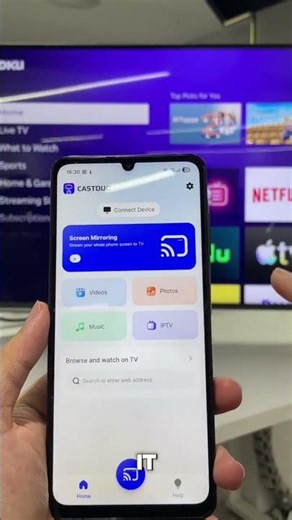 See How Easy It Is to Mirror Samsung to Roku TV #rokustreaming #roku #castduo