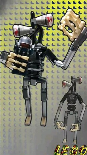 LEGO Homemade Siren Head / How to build a Siren Head figurine from Lego