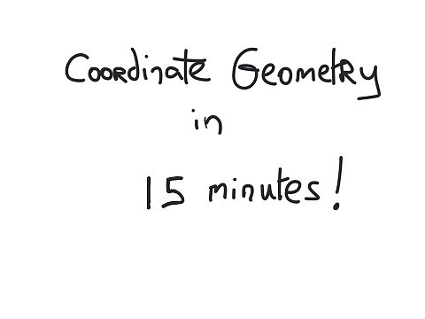 Junior Cert Maths Paper 2 - Coordinate Geometry Summary