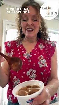2 Ingredient Cheesecake That's Actually Viral #easyrecipe #cheesecake