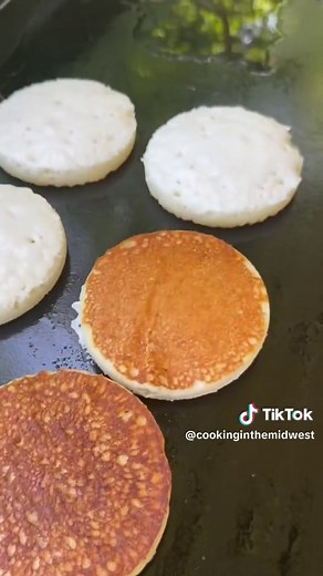 Easy Pancake Breakfast Sandwiches🔥#hungryjackpartner Recipe 2 cups of Hungry Jack pancake mix 1 1/2 cups of water 3 slices of Bacon 3 sausage patties 4 Eggs Salt, Pepper, Garlic Powder Cheese Syrup Steps -mix pancake mix according to the directions on the box -pour pancake mix into a mold -flip pancakes and cook until they are golden brown on both sides -cook bacon -cook eggs seasoning them with salt and pepper -cook sausage patties -build sandwiches Enjoy!! #breakfast #easyrecipes #breakfastid