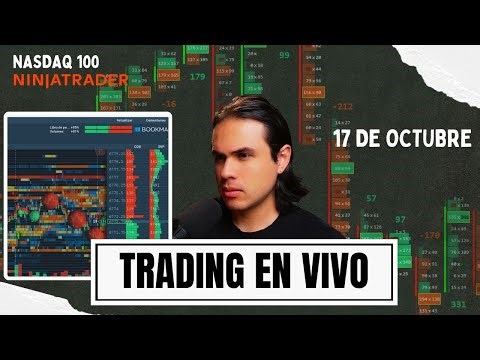 TRADING EN VIVO 17 de Octubre del 2025 | MÉTODO WYCKOFF + ORDER FLOW + BOOKMAP | LIVE ⚠️