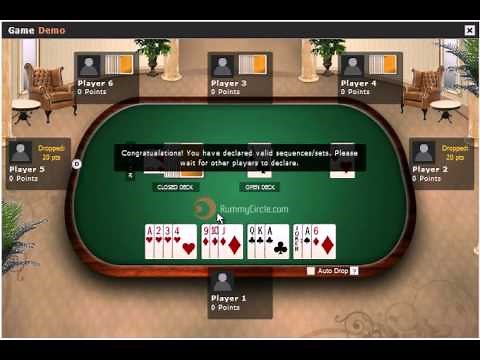 RummyCircle - Full Game Demo of Online Pool Rummy @ Rummy Circle