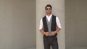 Watch Mens Formal Vest Layered Waistcoat Business Dress Suit Vests on Amazon Live