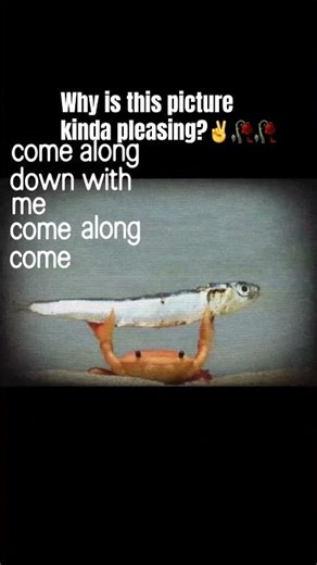 Crab holding fish 🦀 🐟