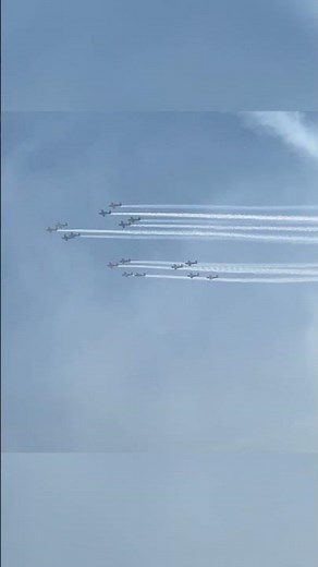 Perfection in Formation Flying World War 2 Re-Enactment with dozens of Fighter planes #aviation