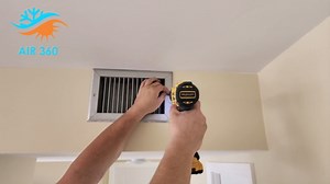 Aluminum 12 x 12 in (Duct Opening) 1-Way Air Duct Register Vent Cover for Ceiling and Wall - Modern HVAC Louver Vent Cover Adjustable Durable Rustproof Wall Grille – Overall Size 13-5/8 x 13-5/8 Inch