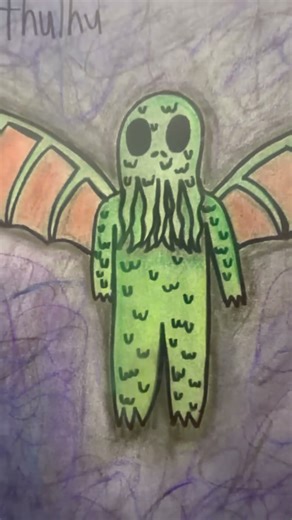 Cthulhu but I made him cute #lovecraft #cthulhu