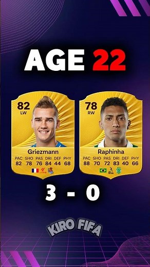 Griezmann vs Raphinha 🔥 FIFA Evolution from Age 20 to 27