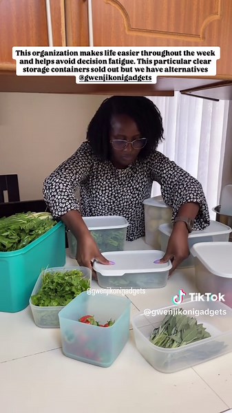 Fresh restock, smarter storage! See how I keep my fruits & veggies crisp with Tupperware. And yes, we’ve got the perfect solutions on offer for your kitchen too! WhatsApp 0707758511 #TupperwareTips #FreshEveryday #KitchenHacks #gwenjikonigadgets