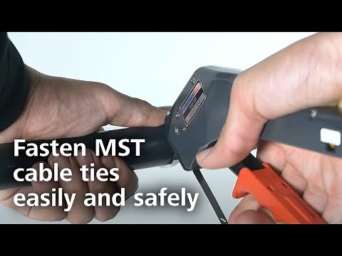 Manual cable tie gun: how to cut metal ties of the MST-Series