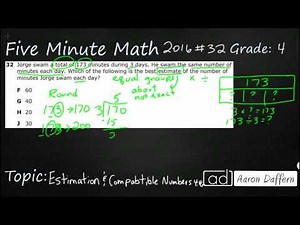 4th Grade STAAR Practice Estimation and Compatible Numbers (4.4G - #1)