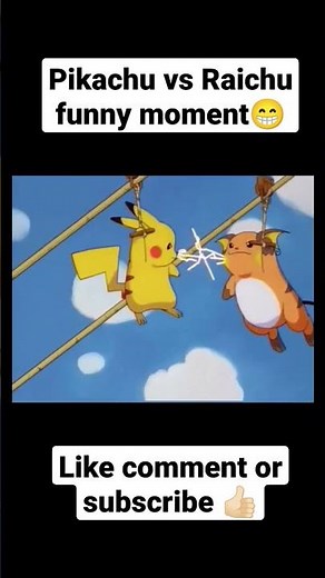 Pikachu vs raichu funny moment