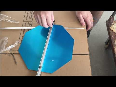 How to install the Reflective ADT Yard Sign with Aluminum Stake | Security ADT Sign