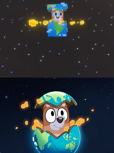 Bingo's Adventure: From Heeler Space to Minecraft