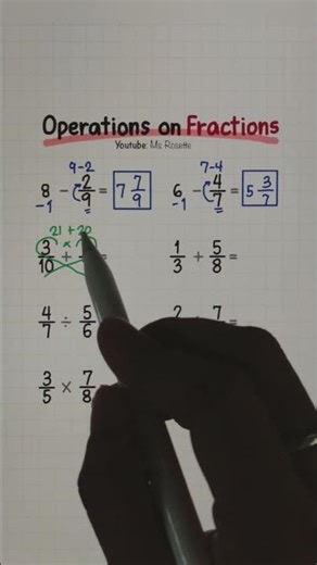 Add Subtract Divide Multiply Fractions #fractions #maths #learning #learnmath