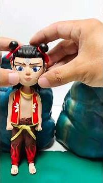 Watch Me Sculpt This Anime Character by Hand 🎨 #reels #diy #handmade #usa #clayart #animeart #shorts