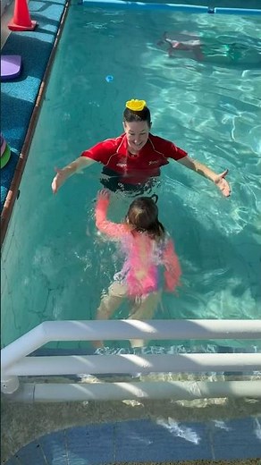 Floating Like A Boat #floating #swimming #swimmingpool #swimlessons #toddlers #learning #swimschool