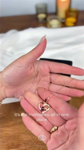 Qrystal necklace is more than just jewelry, it's a personalized archive of your precious memories.
