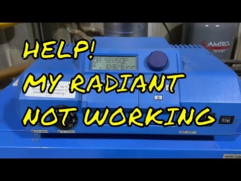 Buderus Gas Boiler Error OA and Radiant Zone Not Heating Defective Zone Valve