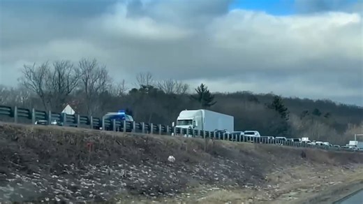 Large pothole on I-91 south in Holyoke damages three cars
