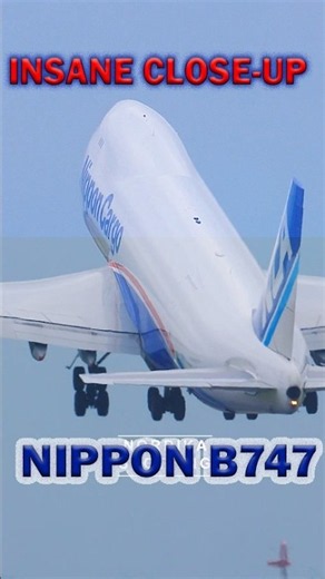 INSANE Close-Up! Nippon Cargo Boeing 747 Takeoff 🚨 JA15KZ | Queen of the Skies #Shorts