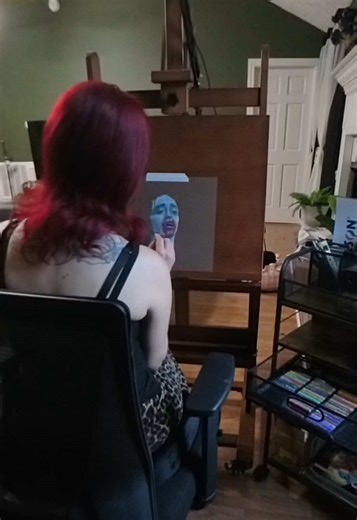 Exploring Dark Art with Oil Pastels