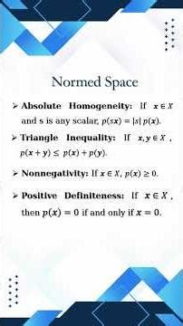 What is a normed space in linear algebra?