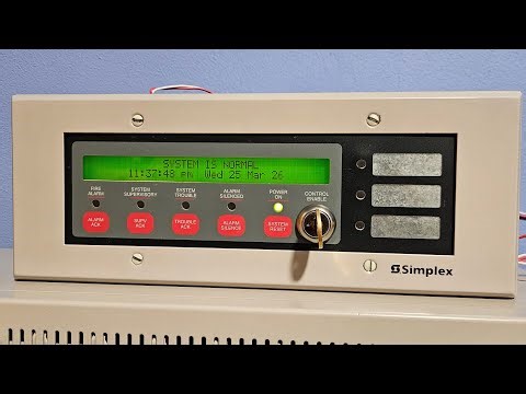 Simplex 4010 Fire Alarm Control Panel Demo