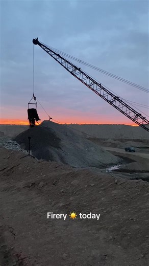 Heavy Equipment Operation: Dragline Work in Action