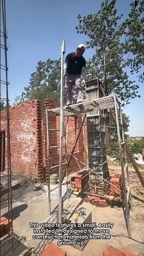 Simple Construction Material Lift