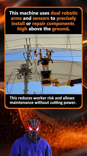 This is How Robots Repair High Voltage Lines