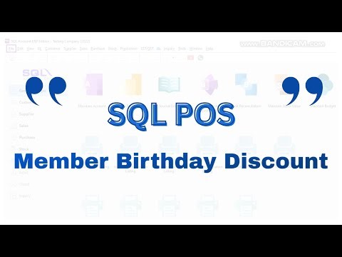 【📚SQL 学堂 • SQL POS Member Birthday Discount】