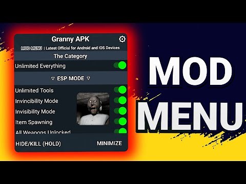 Granny MOD MENU APK v9.2025 [ESP, Unlimited Ammo & God Mode] | Android & iOS