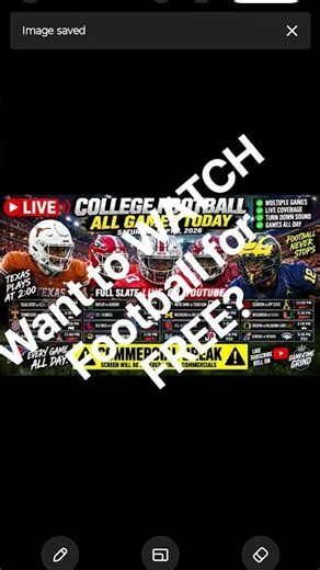 Free College Football Games Here Live