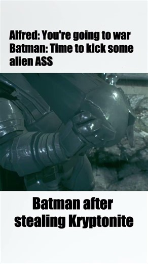 Batman after stealing Kryptonite | Batman Armored BVS suit up scene Batman Arkham Knight