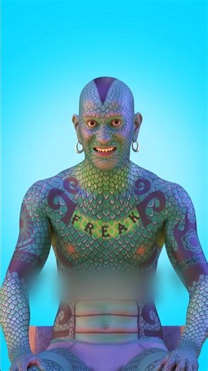 Human Crocodile Transformation 🐊 #shorts