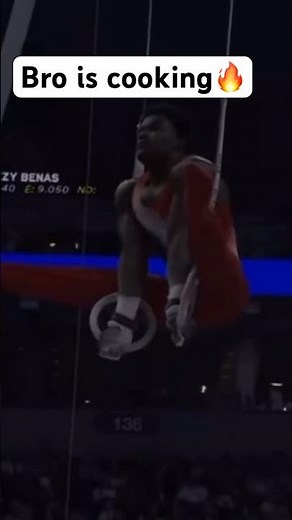 Frederick Richard's rings routine is fire!|#olympics