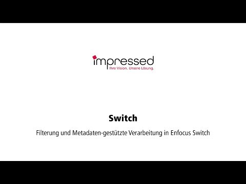 Filterung und Metadaten-gestützte Verarbeitung in Enfocus Switch