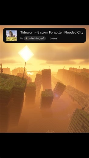 James Romario on Instagram: "The Most Epic Apocalyptic Minecraft Map | Tideworn An abandoned flooded city in a massive Minecraft world map. This cinematic showcase explores Tideworn, an apocalyptic Minecraft adventure map filled with submerged buildings, ruined streets, and haunting atmosphere. If you enjoy atmospheric Minecraft maps, post-apocalyptic worlds, and large-scale city exploration, this map is worth experiencing. #minecraft #minecraftmap #minecraftmaps #minecraftworld #adventuremap #a