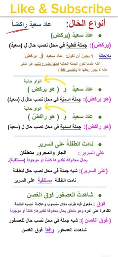 أنواع الحال